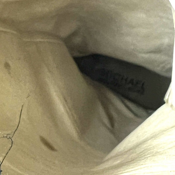 Michael Kors Black Pebbled Leather Wingtip Knee High Boots Shoes Women's Size 6M - Picture 11 of 12